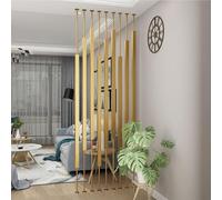 séparateurs Cloison de séparation de pièce à panneaux modernes, poteau protection confidentialité intérieur haut, séparateur de cloison à lattes métalliques, colonne bureau séparation autoportante, 7