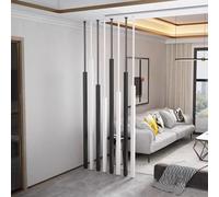 séparateurs Colonne de séparation de pièces, cloison autoportante pour chambre à coucher, salon, bureau, lames métalliques, colonne de séparation murale 5/8/10pcs Paravent(10pcs,300cm/118.11in/9.84ft)