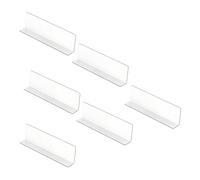 Séparateurs d ' étagères en acrylique, 6 pièces, organisateurs d ' étagères, séparateurs, conception claire et en forme de L pour armoire de rangement et cloison d ' affichage