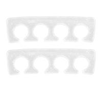 Séparateurs D’orteils Nail Art, Écarteur Souple en Silicone 2 Pièces | Confortable, Simple Forme, Usage Salon de Pédicure ou Maison, Aide à L’alignement et Limite le Frottement