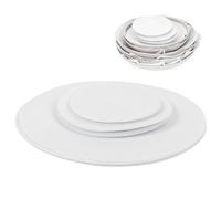 Séparateurs d'assiettes en feutre, 3 tailles, protecteurs de rangement de vaisselle, séparateurs d'assiettes rondes, tapis isolant pour l'emballage d'ustensiles de cuisine (24 pièces)