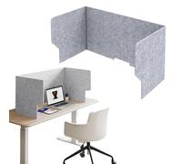 Séparateurs De Bureau, Panneau De Séparation Pliable, Cloison Feutre Acoustique De Bureau, Protection Visuelle, Confidentialité, Desk Divider, Pour L'école, La Bibliothèque(Lightgray,120cm)