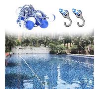 Séparateurs de couloirs de Piscine de sécurité de 23 m, kit de Corde Flottante et de bouée, Lignes de marquage pour Piscine, séparation des Zones de baignade, Cordes de barrière de Piscine d