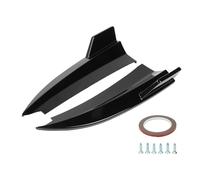 Séparateurs de diffuseur latéraux de pare-chocs arrière, 2 pièces, pour classe C coupé C205 AMG Line C43 C63 2015 - 2021, Kit de lèvre de becquet noir brillant (Glossy Black)