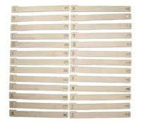 Séparateurs de Disques Alphabétiques | 26 Pièces Rack En Bois,Organisateurs D'albums Et Diviseurs Pour Disques | pour Étagères Horizontales ou Verticales Albums Marque-pages Passionnés de Musique