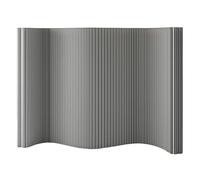 Séparateurs de papier étanches portables - Séparateur d'espace pliable pour appartements, auberges, salons, spas, vestiaires, galeries d'art, bricolage Ss, couleur grise