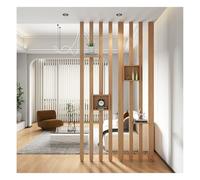 Séparateurs de pièce à lattes en bois réglables - 6 racines du sol au plafond - Panneaux en bois de 140 cm / 55.1in - Décoration d'intérieur Slish pour l'intimité et la séparation de l'espace