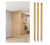 Séparateurs de pièce réglables à lattes - Cloisons murales d'intérieur - Grille creuse pour couloir, salon, porte d'entrée (6 racines - 120 cm)