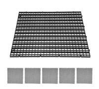 Séparateurs de Plaque de Grille de Filtre de Fond D'isolation D'aquarium de Poissons Diviseur Professionnel pour Le Matériel de Filtre D'aquarium Bloquant 6 Pièces 11,8x11,8 Pouces (30 * 30CM)