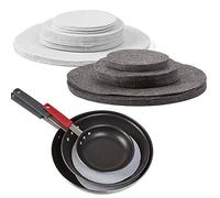 Séparateurs de Plaques en Feutre Séparateurs de Plaques en Feutre Souple Ustensiles de Cuisine Ustensiles de Cuisson Protecteurs D'empilage de Casseroles Ensemble de 24