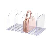 Séparateurs de rangement transparents pour sac à main - Moderne - Économie | Closet Support de présentation portable pour documents, papeterie, portefeuilles, sacs fourre-tout, livres