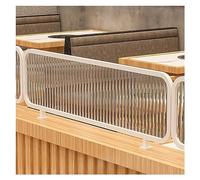 Séparateurs de salle à manger - Cloisons de restaurant à rayures surélevées, demi-paroi en fer, séparateur de bureau bas de 30 cm, grille décorative pour une gestion efficace de l'espace et la
