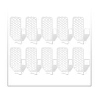 Séparateurs D'étagères De Réfrigérateur Réglables, 5/10 Pièces, Panneau De Séparation En Plastique, Organisateur À Clip For Le Rangement Des Portes Du Réfrigérateur, Installation Facile(White 10pcs)