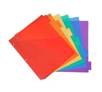 Séparateurs d'onglets Binder, intercalaires d'index de classeur, intercalaires de grande page à onglet insérable - Rainbow épais sandwichs divisés anneau organisateur de cahier pour