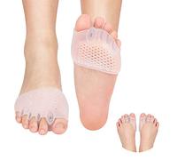 Séparateurs d'Orteil Gel, Doact 2 Paires Protecteur Correcteur Bunion à 3 Trous et Redresseur de Gros Orteils à 5 Trous pour Hommes et Femmes Hallux Valgus Soulagement de la Douleur de Jour et Nuit