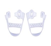 Séparateurs d'orteils - 1 paire de correcteurs de pieds à double trou,Entretoises d'orteils pour hommes et femmes correction des pieds yoga ballet danseurs athlètes alignement des orteils