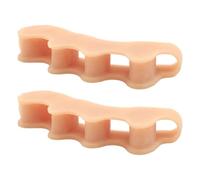 Séparateurs d'orteils | 1 paire de correcteurs d'orteils réutilisables à 5 trous pour pieds gauche et droit - Pour personnes âgées, femmes, hommes, adultes, adolescents, adolescents, déplacements