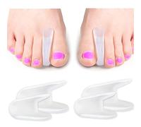 Séparateurs d'orteils en gel, 4 de écarteurs d'orteils pour oignons et cors, coussinets correcteurs pour orteils crochus, callosités, oignons, orteils chevauchants Contre Les Ampoules et Cors