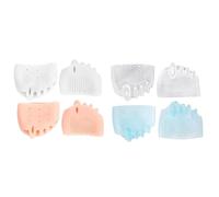 Séparateurs d'orteils en silicone 4 paires correcteurs d'oignon souples et respirants séparateurs 'orteils réutilisables pour hommes et femmes 4 couleurs ' en silicone pour femmes
