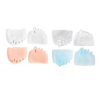 Séparateurs d'orteils en Silicone doux et respirant, 4 paires, entretoises d'orteils avec coussinets en nid 'abeille pour l'avant-pied, correcteur 'oignon pour femmes et hommes
