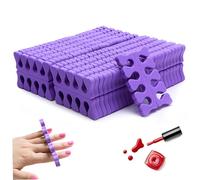 Séparateurs d'orteils pédicure, 100pcs espaceurs d'orteil mousse à l'éponge douce pour pédicures, séparateurs de doigt réutilisables pour vernis à ongles, séparateurs