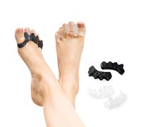Séparateurs d'orteils pour la détente et le sport InnovaGoods Toelax (x4) Noir TU