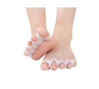 Séparateurs d'orteils - Séparateurs d'orteils - En gel de silice bio - Orthopédique - Correcteur d'oignon - Marteau - Redresse l'oignon - Pour homme et femme