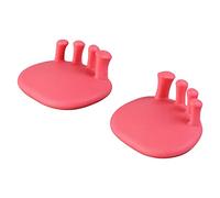 Séparateurs et lisseurs d'orteils pour femme - Correction du chevauchement et des orteils pliés, entraîneur de la voûte plantaire pour renforcer les muscles et tonifier les jambes (rouge)