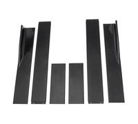 Séparateurs Jupe Latérale Extension Jupe Latérale 2M pour Nissan pour SENTRA pour Altima pour Maxima 300Z 350Z 370Z Kit Carrosserie Séparateurs Tablier D'aile Lèvre Marchepieds Latéraux(Le Noir)