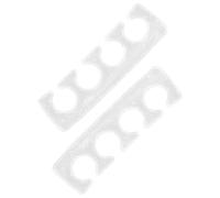 Séparateurs Orteils Pédicure en Silicone, Lot de 2, Forme Simple | Salon D’ongles ou Usage à Domicile, Souple et Confortable, Aide à Garder L’alignement