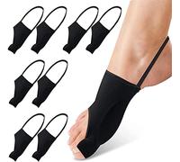 Séparateurs pour Les Orteils Qui se chevauchent orthopédique attelle Grand soulagement de la Douleur Correcteur Bunion Non Chirurgical Hallux Valgus Toe Lismerginal Day Night Support (Black L)