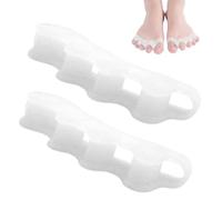 Séparateurs pour orteils qui se chevauchent - Doux et confortable à porter toute la journée | Correcteur d'orteil gauche et droit à 5 trous | Pour femmes, adultes, personnes âgées, maison, navette