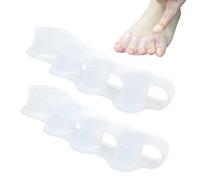 Séparateurs pour orteils superposés - 1 paire réutilisable - Correcteur d'orteil gauche et droit 5 trous, pour les personnes âgées, les femmes, les hommes, les adultes, les adolescents, les