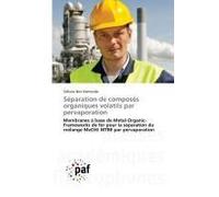 Séparation De Composés Organiques Volatils Par Pervaporation
