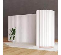 Séparation de la salle de papier plié, Papier kraft multicolore multicolore de tailles multiples de diviseur de pièce pliable for le studio de bureau à domicile(White,6*1.8m/19.68*5.91FT)