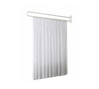 Séparation De Pièce En Forme U À Suspendre Au Mur, Rideaux D'intimité Avec Support Métal, Séparateur 6,5 Pieds Haut, For Salon Beauté, Chambre Coucher, Hôpital(White,Rod length 200cm)