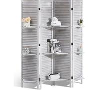 Séparation de pièce Paravent en bois 4 parties pliable - Séparation de pièce portable 170 cm pour le bureau et les pièces à vivre