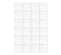 Séparation de pièce suspendue, panneaux parapluie décoratifs, panneaux parapluie design creux, blanc
