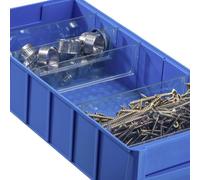 Séparation pour bac de rangement Allit 456591 ProfiPlus ShelfBox Divider B transparent 4 pc(s)