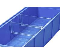 Allit Séparation pour bac de rangement ProfiPlus ShelfBox Divider S 456590 transparent 4 pièces