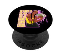 séparer Le Corps de l'esprit et moudre Grind Black Sista PopSockets PopGrip Adhésif