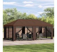 sephironlbb Abri de Jardin 6 x 3 m Marron Polyester et Acier Résistant pour Terrasse et Patio, Structure Stable, Protection Contre Soleil et Pluie, Idéal pour Jardin Extérieur et Balcon