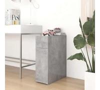 sephironlbb Armoire d'apothicaire Gris béton en Bois d'ingénierie 20x45,5x60 cm avec Compartiments tiroirs Porte pour Rangement Bureau Salon Cuisine buanderie Atelier