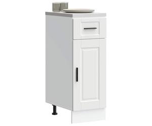 sephironlbb Armoire de Cuisine Porto Blanc Bois d'ingénierie Meuble Rangement Buffet vaisselier desserte Placard Colonne étagère tiroir Porte Tablette casier Panier Organisateur épice Vaisselle