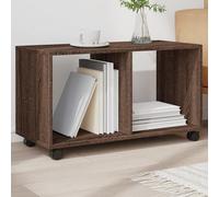 sephironlbb Armoire roulante chêne Marron 72x33x42,5 cm Bois d'ingénierie Meuble de Rangement Mobile pour Salon Bureau Cuisine Chambre avec roulettes verrouillables
