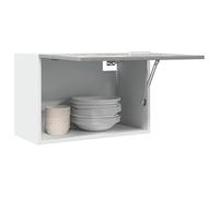 sephironlbb Armoire Suspendue Lyon Gris béton en Bois d'ingénierie 60 x 31 x 40 cm, Meuble Rangement Cuisine avec Porte, étagère Murale pour Vaisselle, casseroles, ustensiles,