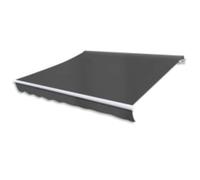 sephironlbb Auvent Pliable motorisé 600 cm Anthracite avec télécommande Cadre Aluminium renforcé Toile Polyester 270 g/m² résistant UV Pluie Vent Protection terrasse Jardin extérieur