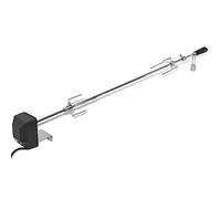 sephironlbb Barbecue à rôtir avec moteur électrique en acier - 1200 mm - Fourches à brochettes chromées pour barbecue au gaz au charbon de bois et feu ouvert - Idéal pour griller, rôtir et cuisiner
