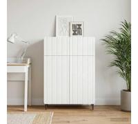 sephironlbb Buffet Blanc en Bois d'ingénierie 66 x 34,5 x 92 cm avec tiroir et Portes, Meuble de Rangement Polyvalent pour Salon, Salle à Manger, Cuisine, Commode, vaisselier, Enfilade
