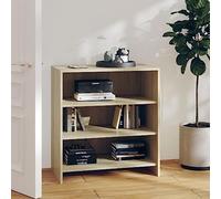 sephironlbb Buffet chêne Sonoma en Bois d'ingénierie 70x40,5x75 cm Meuble de Rangement avec 3 étagères pour Salon séjour Salle à Manger entrée décoration Pratique